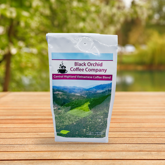 Black Orchid Coffee - Central Highlands Vietnamese Blend  – 12 Ounces/ 340 grams